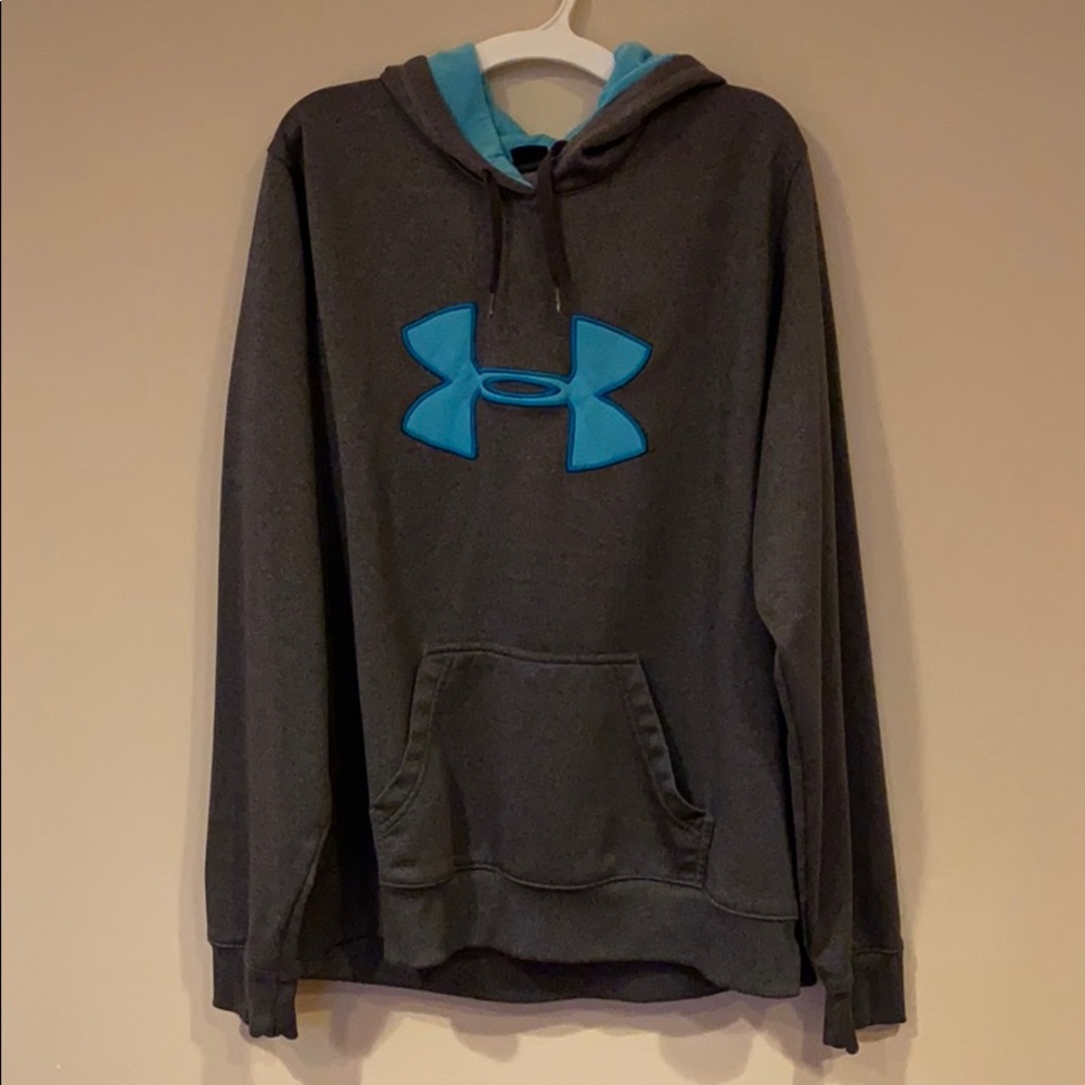 Under Armour Grey & Blue Hoodie